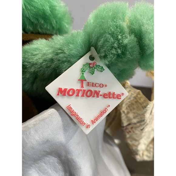 Oscar The Grouch plush Mechanical 1999 Telco Sesame Street  Vintage Read - Picture 9 of 10